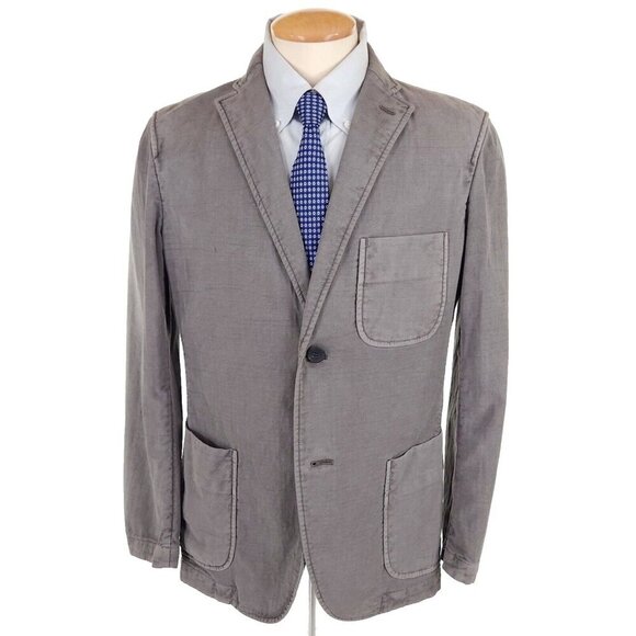 Issey Miyake Men Faded Basic Blazer Size 2 US S Mens Gray - Picture 2 of 16